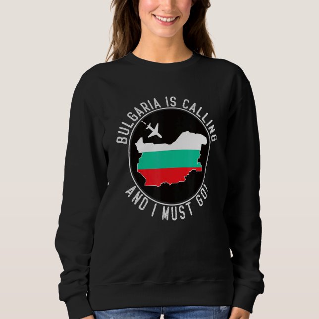 Camiseta Bulgária Está Chamando E Eu Devo Ir Bandeira Búlga (Frente)