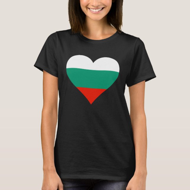 Camiseta Bulgaria Flag Heart Bulgaria Gifts Love Bulgaria (Frente)