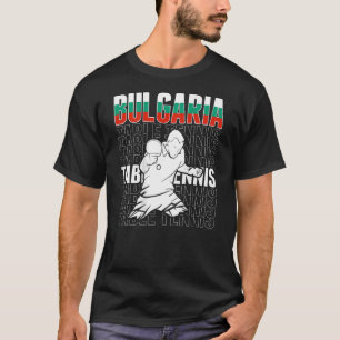 Camiseta Bulgária Mesa de Tênis de suporte ao pino búlgaro