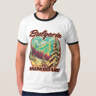 Camiseta Bulgária para Snowboard