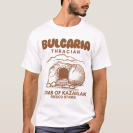 Camiseta Bulgária: túmulo trácio de Kazanlak estrela de afr