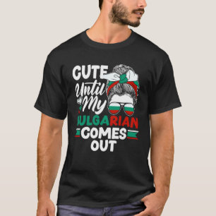 Camiseta Búlgaro Bandeira Da Bulgária Fofo Até Meu Búlgaro