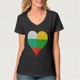 Camiseta Búlgaro Flag Heart