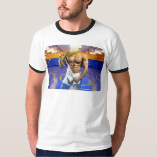 Camiseta Bulge de homem musculoso do SlipperyJoe's com six-