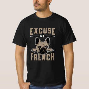 Camiseta Bulhdog Francês Desculpe Meu Cão Francês Vintag