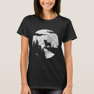 Camiseta Bulhdog Full Moon At Night - O Cachorro Passa O To