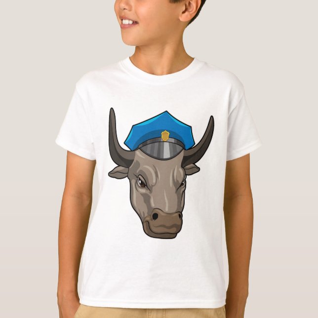 Camiseta Bull como agente policial (Frente)