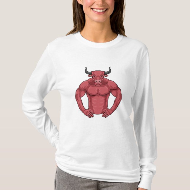 Camiseta Bull como Bodybuilder extreme (Frente)
