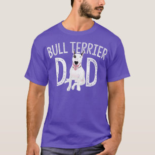Camiseta Bull errier Pai Cão Cachorro Povoado Proprietário 