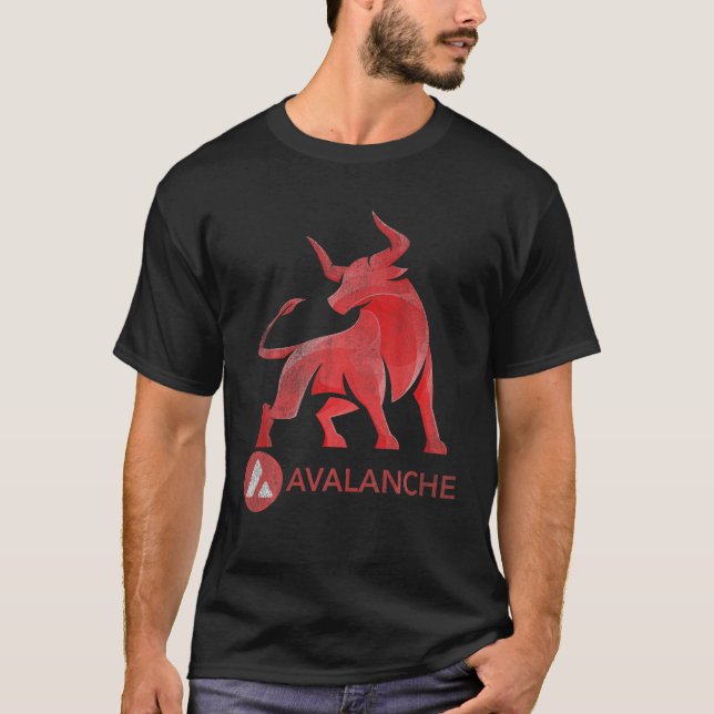 Camiseta Bull Market Avalanche AVAX Coin Crypto Token Walle (Frente)