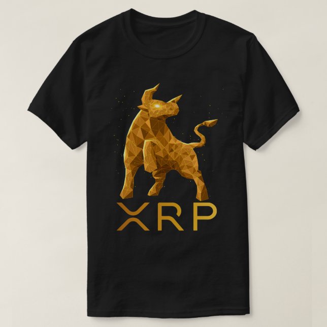 Camiseta Bull Market Ripple XRP Crypto Coin HODL (Frente do Design)