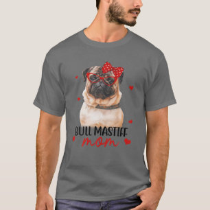 Camiseta Bull Mastiff Mama Dog Bandana Dog Dog Dover Gifes