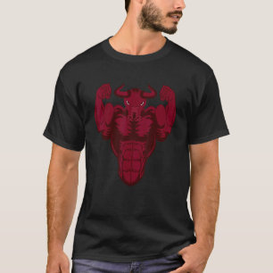 Camiseta Bull Motif Cow Impressão Beef Ox Imprint Animal Va