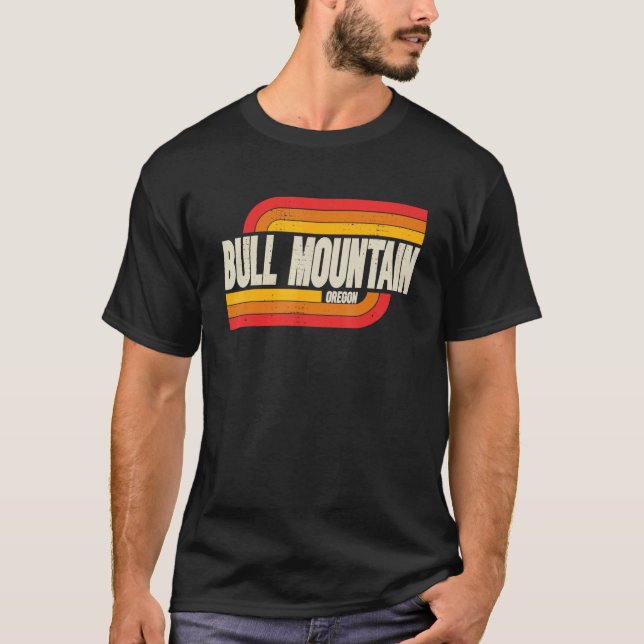 Camiseta Bull Mountain Oregon Ou City Vintage (Frente)