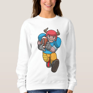 Camiseta Bull no Esporte com futebol e capacete