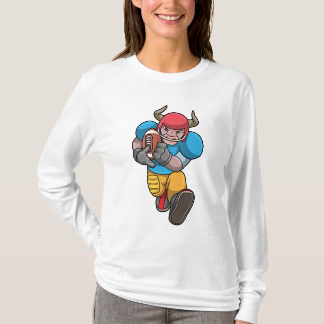 Camiseta Bull no Esporte com futebol e capacete (Frente)