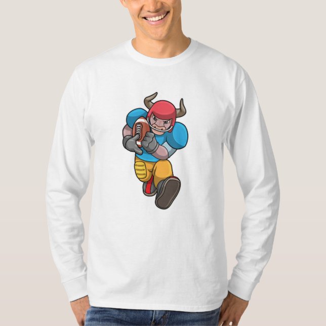 Camiseta Bull no Esporte com futebol e capacete (Frente)