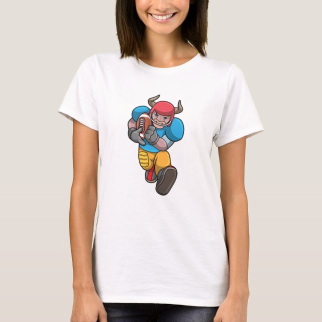 Camiseta Bull no Esporte com futebol e capacete (Frente)
