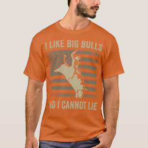Camiseta Bull Rider Bull Rodeo Bull Western Eu gosto do Big