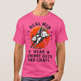 Camiseta Bull Riders Vestem Chapéus De Cowboy E Chaps Rodeo