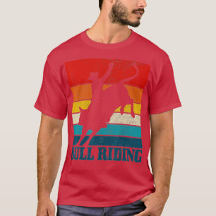 Camiseta Bull Riding Rodeo Cowboy Western Vintage Bull Ride