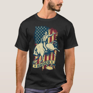 Camiseta Bull Riding Rodeo Vintage Dificuldade em usar a Bu