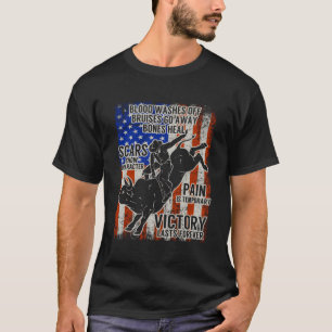 Camiseta Bull Riding Vintage Texas Ranking Rider America Co