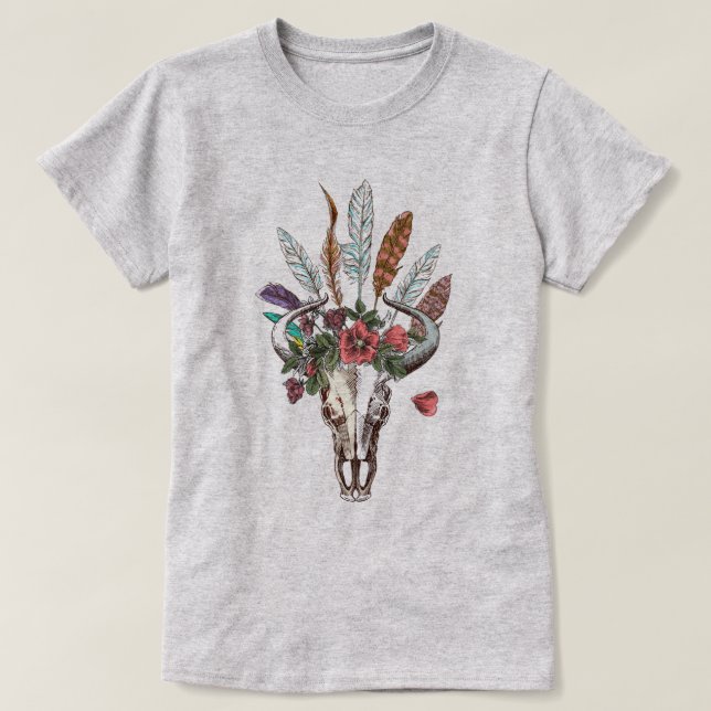 Camiseta Bull Skull (Frente do Design)