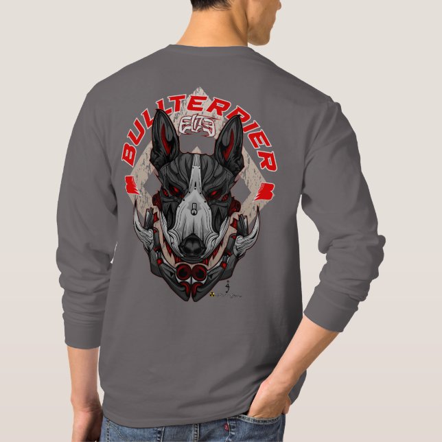 Camiseta BULL TERRIER Cyberpunk Samurai Elite (Verso)