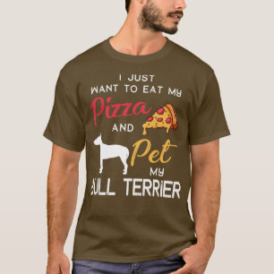 Camiseta Bull Terrier Dog Pizza dono do Natal