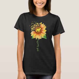 Camiseta Bull Terrier Mãe Sunflower para Bull Terrier