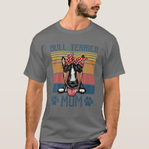 Camiseta Bull Terrier Mãe Vintage Bull Terrier Mama Dog Lov