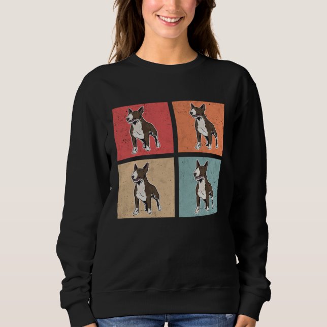 Camiseta Bull Terrier Retro Bull Terrier Vintage Minibull (Frente)
