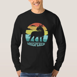 Camiseta Bull Terrier Whisperer Retro Sunset Vintage P