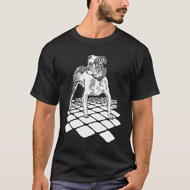 Camiseta Bulldog by Moriz Jung 1912 Remastered  Artistic Bu (Frente)