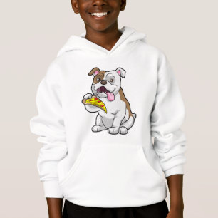 Camiseta Bulldog com pizza