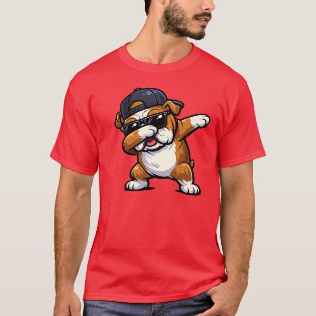Camiseta Bulldog Dabbing (Frente)