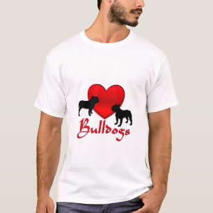 Camiseta Bulldog do Coração
