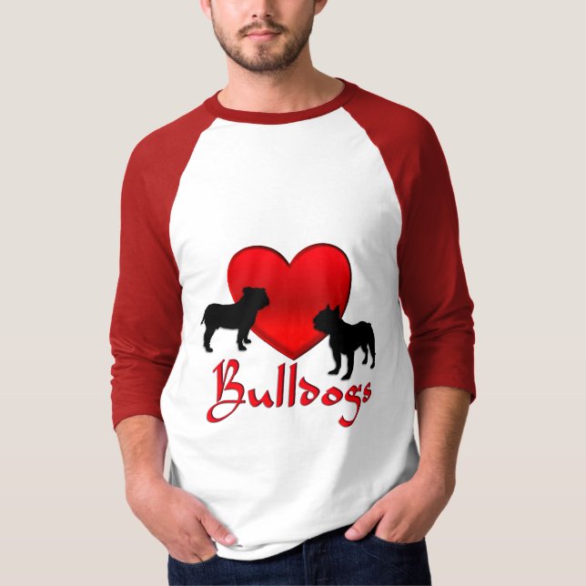 Camiseta Bulldog do Coração (Frente)