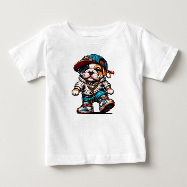 Camiseta Bulldog Estilo de Rua  (Frente)