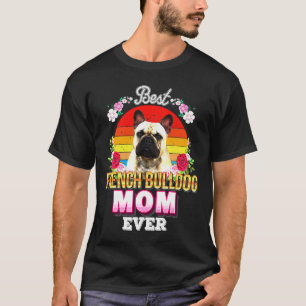 Camiseta Bulldog Floral Francês