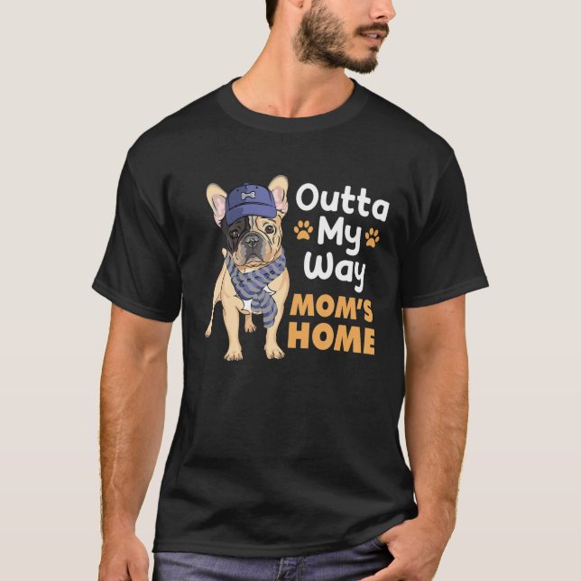 Camiseta Bulldog - Fora da minha casa de Mães (Frente)