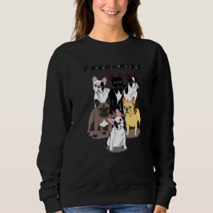 Camiseta Bulldog Francês Amigos Franceses Bulldog Mãe Pai