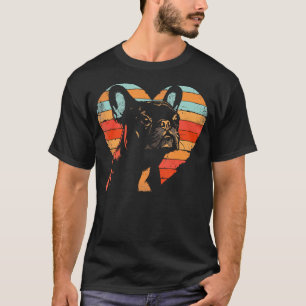 Camiseta Bulldog Francês - Amo a Natureza Vintage 70S 80S