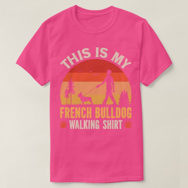 Camiseta Bulldog Francês Andando (Frente do Design)