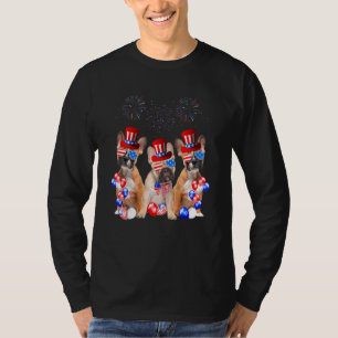 Camiseta Bulldog Francês Bandeira Americana 4 de Julho Inde