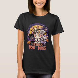 Camiseta Bulldog Francês Boo Dogs Halloween Vetor