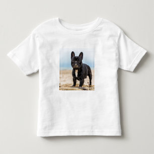 Camiseta Bulldog Francês Brincando na Areia