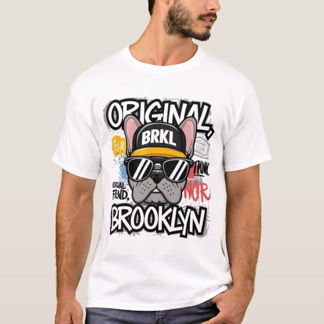 Camiseta Bulldog Francês Brooklyn (Frente)