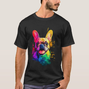 Camiseta Bulldog Francês Cachorro Pop Art